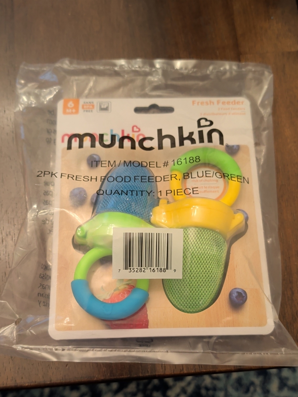 Munchkin Blue & Green Fresh Food Feeders - 2 Pack